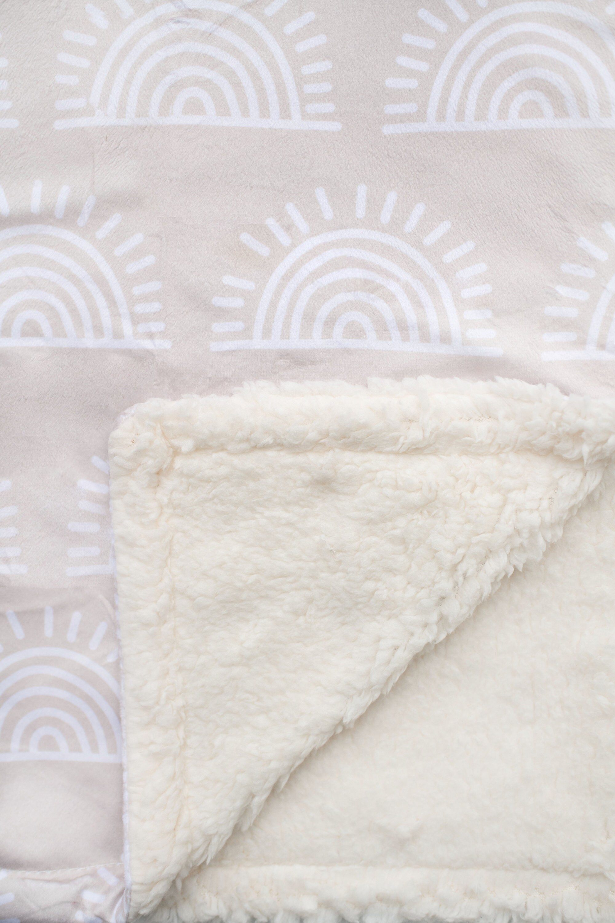 Plush Sherpa Baby Blanket / Soft Warm Baby Blanket / Neutral Etsy