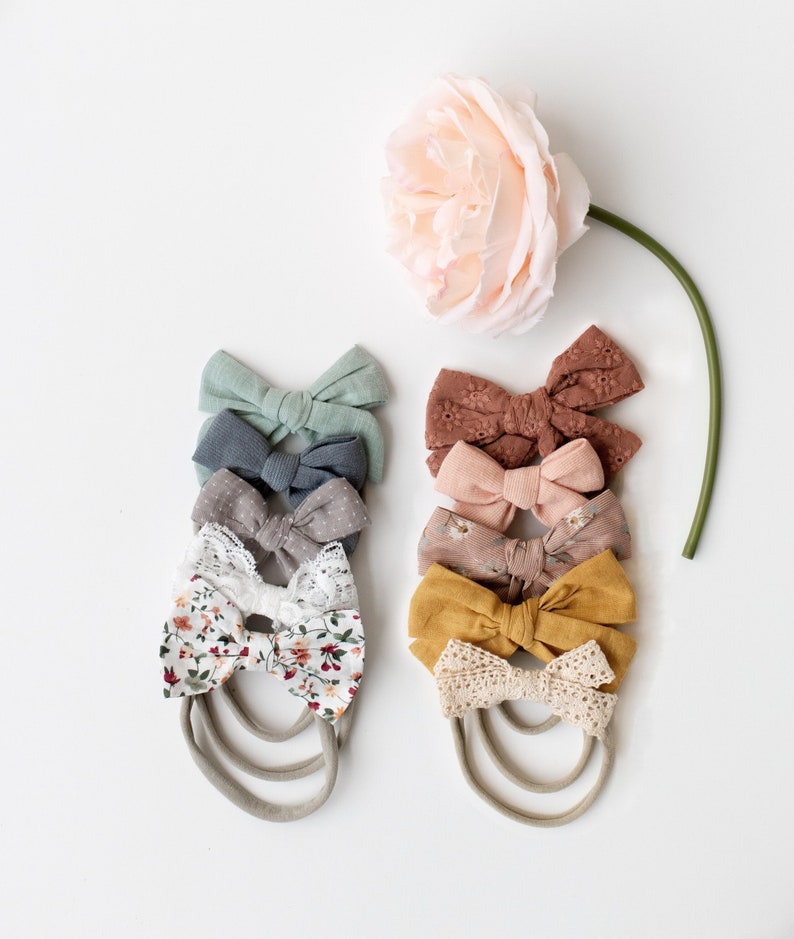 10 Pack Baby Bow Headband Variety Pack Baby Headband Baby Etsy