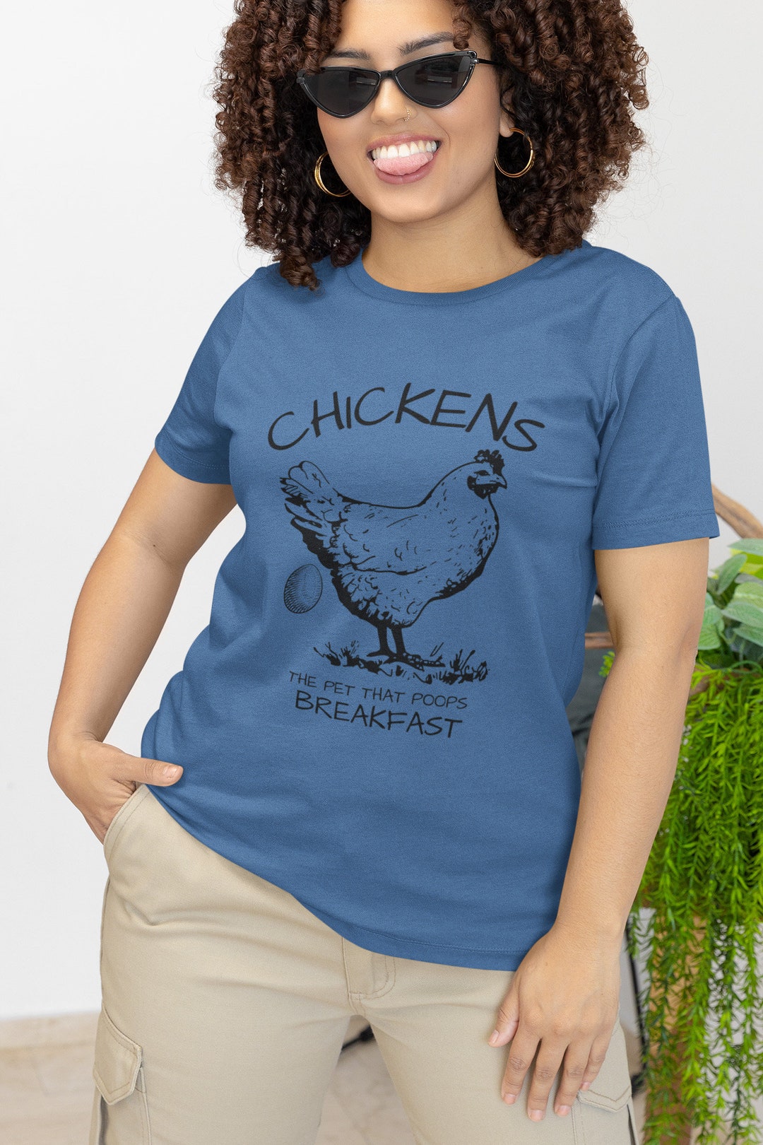 Chickens the Pet That Poops Breakfast Shirt Egg Humor - Etsy