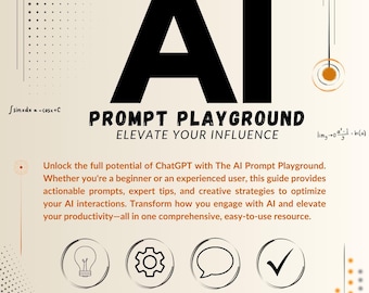 AI Prompt Guide for ChatGPT: Beginner Workbook (Digital Download)