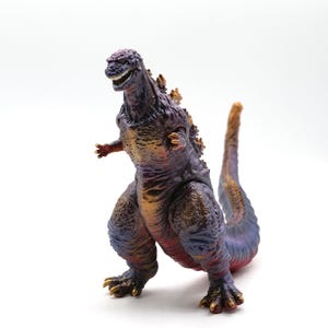 Shin Godzilla (2016 - Violet 4th Form) - Bandai Sofubi Vinyl Toy - OOAK Custom Painted Vinyl Toy - Japanese Godzilla Kaiju Giant Monster