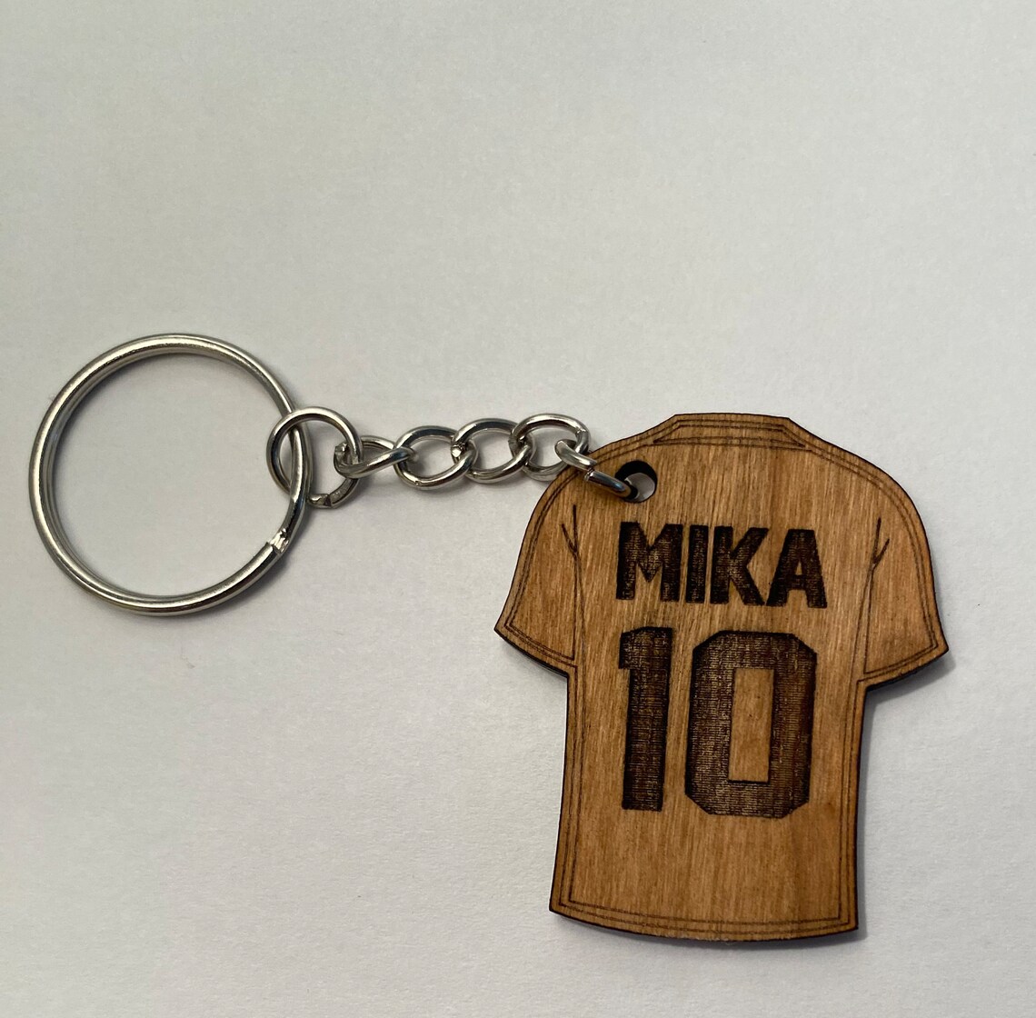 Laser Engraved Custom Soccer Keychain Sports Keychain Etsy