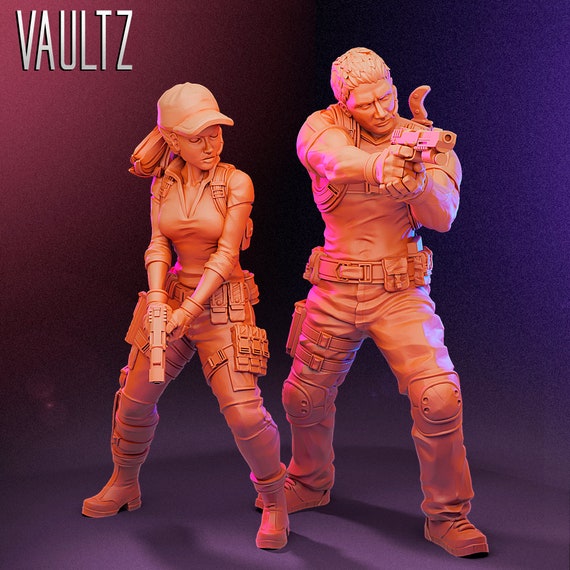 Jill Valentine - Resident Evil 3D model 3D printable