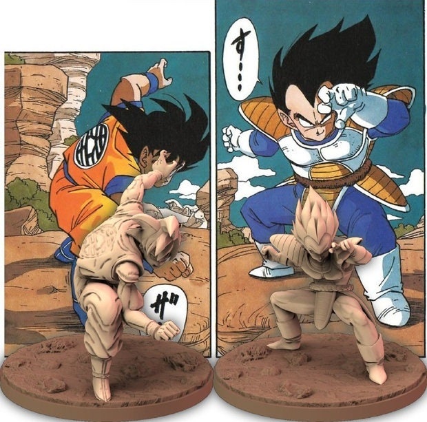 Goku VS Vegeta Una lucha fuera de los límites de Dragoon Miniatures