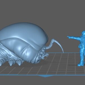 Gigerian Arachnid Hybrid Dementor aka Brain Bug by Papsikels Miniatures for Wargaming Tabletop printed Resin image 2