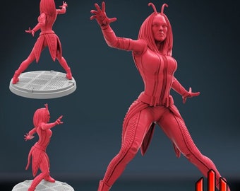 Mantis aka KickNames-TakeAss (Guardians of the Galaxy) by Trident Studio for 40 mm - 3d printed Resin Marvel Crisis Protocol