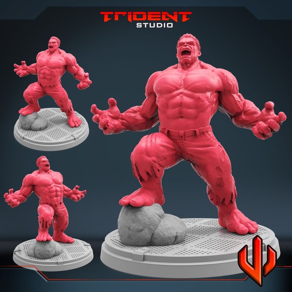 Hulk (Bruce Banner) par Trident Studio pour 40 mm Wargaming Tabletop imprimé en 3D Résine Marvel Crisis Protocol