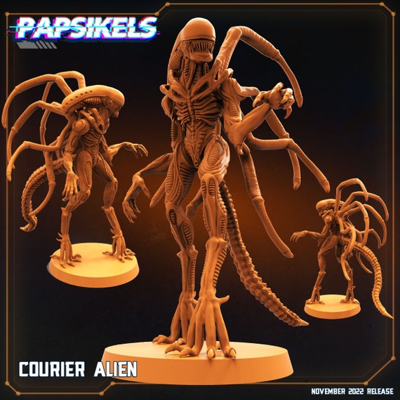 Courier Alien, Carrier Xeno 32mm Papsikels Alien Vs Humans