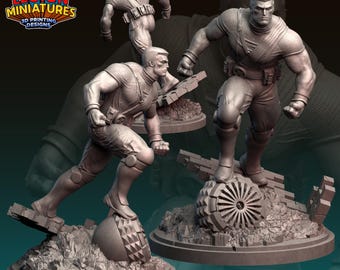 Ultimate Colossus (X-Men) Fanart by Legion Miniatures for 40 mm Wargaming Tabletop Marvel Crisis Protocol DC