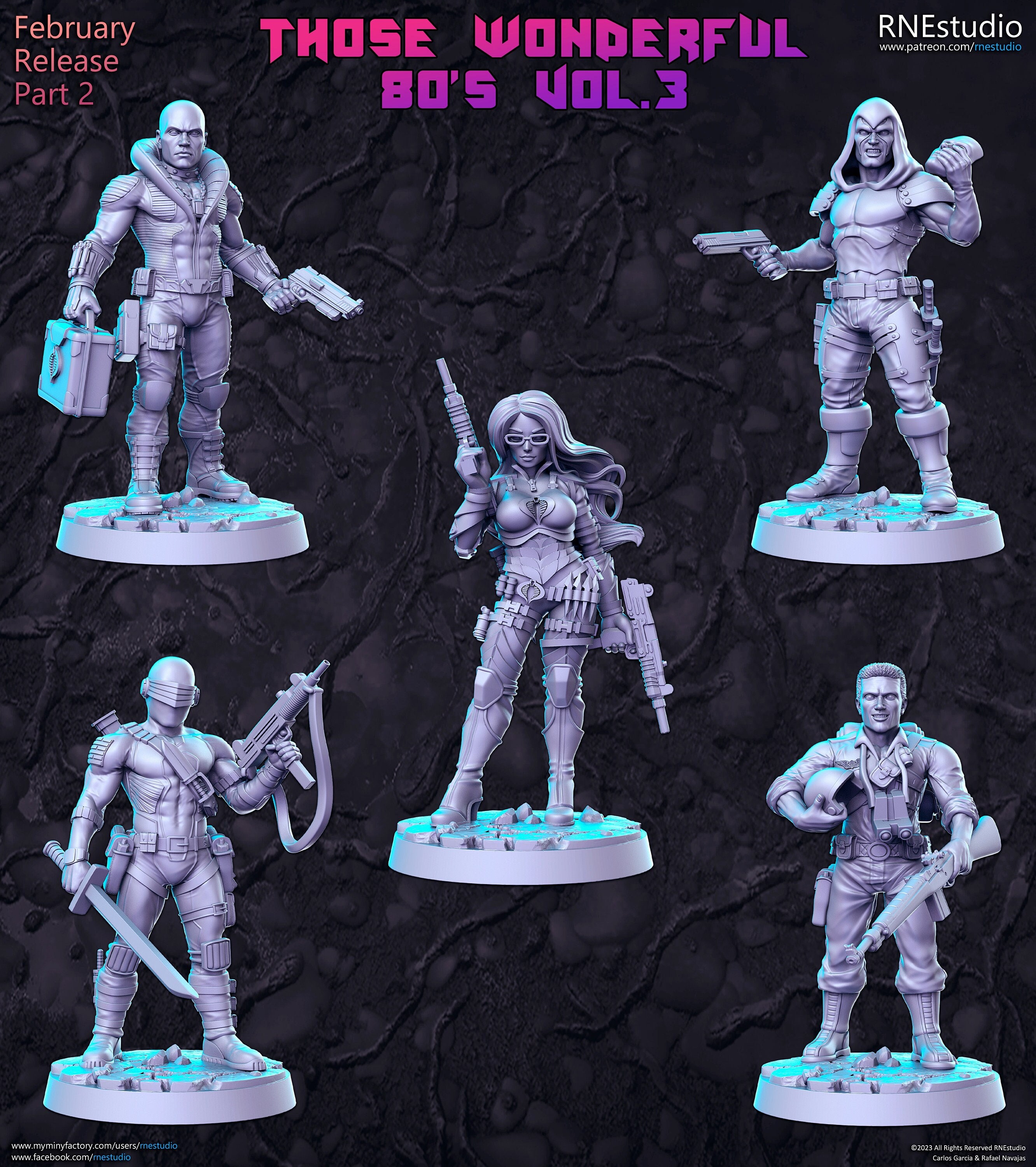 G.I. Joe aka Those Wonderfull 80s Vol. 3 - by RN EStudio 32 mm 3D Print for  Tabletop, Killteam, Wargaming