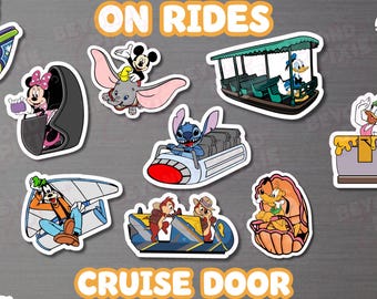 Cruise Door Magnets, Park Ride Characters, Cabin Decor, Mouse Friends Set