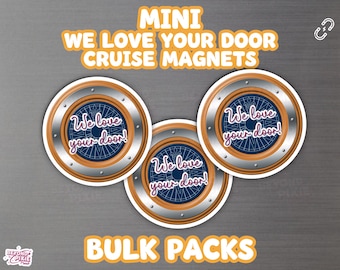 Mini Cruise Door Magnets, Bulk Fish Extender Gifts, Stateroom Decor (10, 20, 30 Pack)