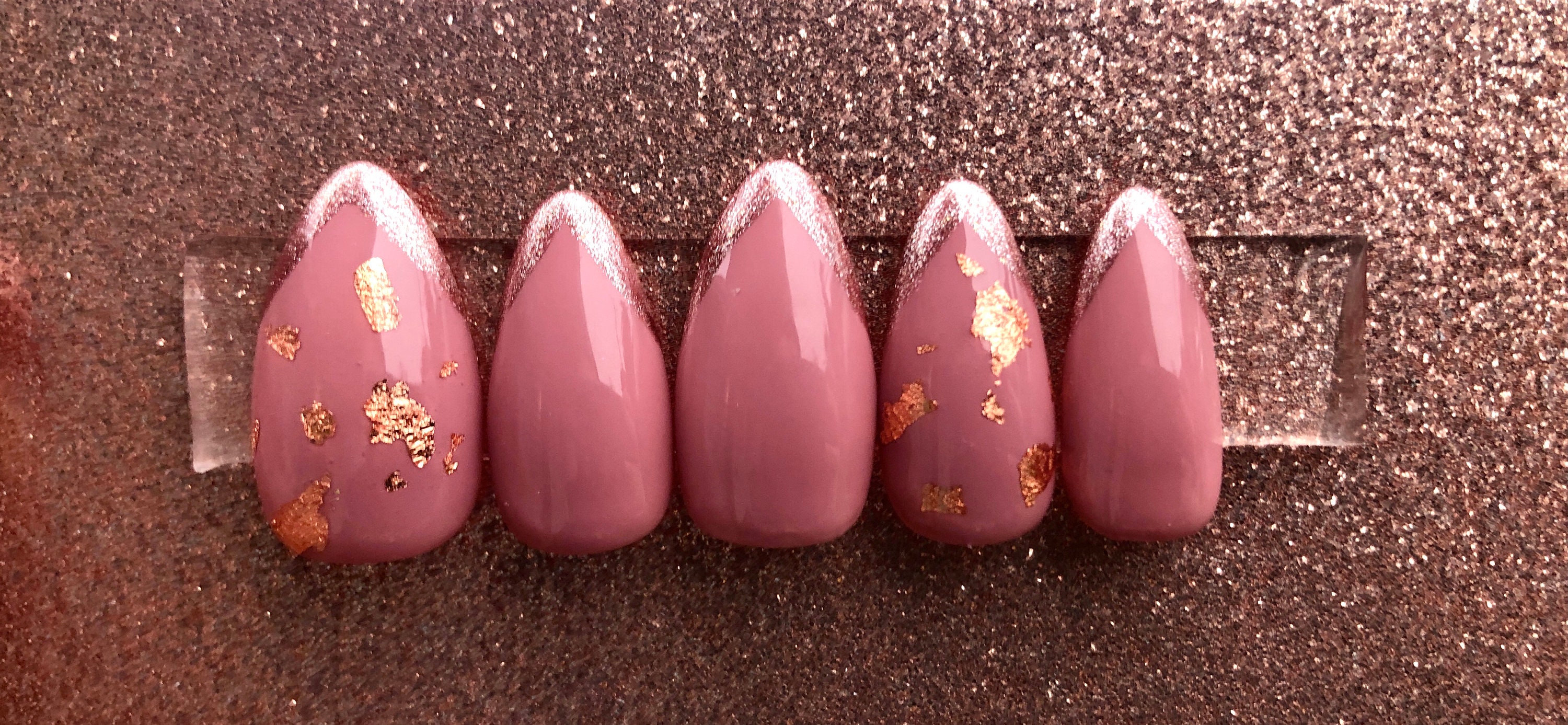 French Tip Press On Nails Etsy