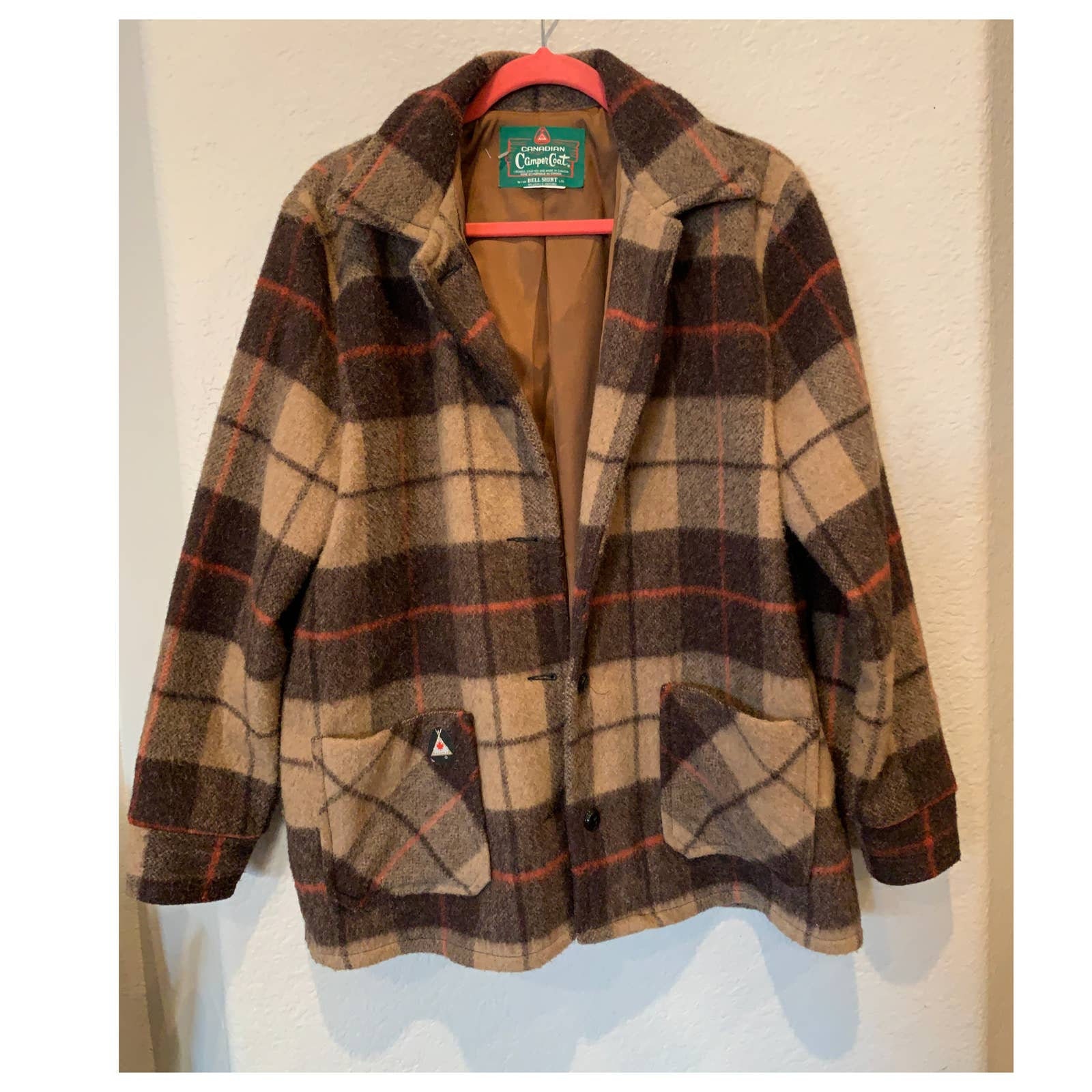 Canadian Camper Vintage Wool Mohair Plaid Coat Etsy