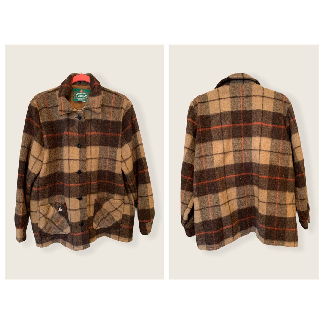 Canadian Camper Vintage Wool Mohair Plaid Coat Etsy