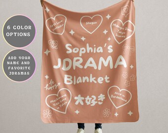 Manta de Jdrama, manta de minky personalizada, regalo de drama japonés, manta de sherpa, manta de dorama, regalo para decoración del hogar, manta de anime, regalo de manga
