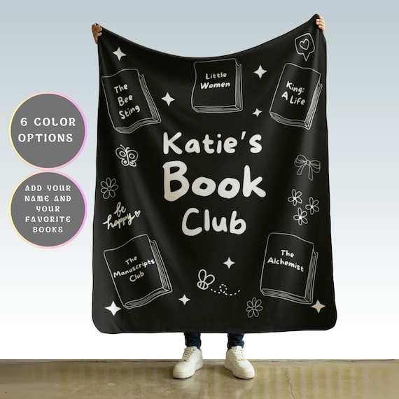 Book Lover Blanket Personalized Minky Sherpa Throw Librarian Blanket Gift for Reader Fleece Blanket Funny Book Lover Gift English Teacher