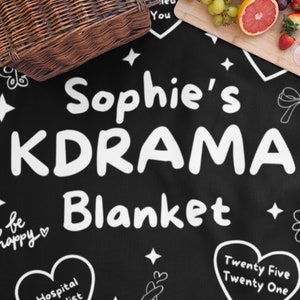 Personalized Kdrama blanket custom Korean drama throw for fans cozy fleece or sherpa blanket with your favorite K drama shows names and characters perfect gift for Kdrama lovers birthday Christmas anniversary soft warm couch bed decor binge watch essential Korean TV fan gift custom name blanket aesthetic room decor personalized kdrama merch korean drama gift idea fanmade style inspired blanket binge watching nights dorm apartment living room home decor valentines mothers day gift cozy fans gifts
