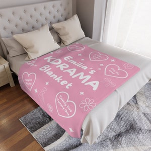 Personalized Kdrama blanket custom Korean drama throw for fans cozy fleece or sherpa blanket with your favorite K drama shows names and characters perfect gift for Kdrama lovers birthday Christmas anniversary soft warm couch bed decor binge watch essential Korean TV fan gift custom name blanket aesthetic room decor personalized kdrama merch korean drama gift idea fanmade style inspired blanket binge watching nights dorm apartment living room home decor valentines mothers day gift cozy fans gifts