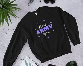 ARMY Mom Sweatshirt Pullover Erlaubnis zu tanzen Jimin Jungkook V RM Jin JHope Suga Sweatshirts Geschenk Armee Weihnachten Geburtstag Mama