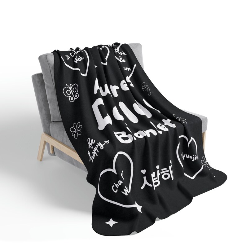 Kdrama Blanket Personalized Kpop Minky Blanket Sherpa Throw Korean Drama Gift Fan Korean Aesthetic Fleece Blanket Gift K-Pop Home Decor Gift for Kpop ARMY Jungkook Blanket Stray Kids NCT Blanket Cha Eun Woo Ji Chang Wook