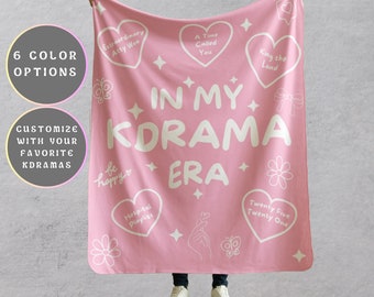 Kdrama Blanket Personalized Minky Blanket Korean Drama Gift Fan Korean Aesthetic Throw Fleece Blanket Gift King the Land K-Pop Home Decor