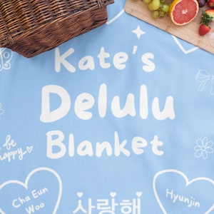 Kdrama Blanket Personalized Kpop Minky Blanket Sherpa Throw Korean Drama Gift Fan Korean Aesthetic Fleece Blanket Gift K-Pop Home Decor Gift for Kpop ARMY Jungkook Blanket Stray Kids NCT Blanket Cha Eun Woo Ji Chang Wook