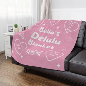 Kdrama Blanket Personalized Kpop Minky Blanket Sherpa Throw Korean Drama Gift Fan Korean Aesthetic Fleece Blanket Gift K-Pop Home Decor Gift for Kpop ARMY Jungkook Blanket Stray Kids NCT Blanket Cha Eun Woo Ji Chang Wook