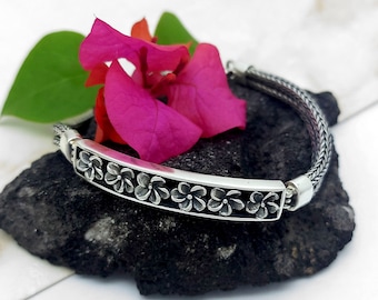 925 Sterling Silber/ Blumen Armband/ Einzigartiges Armband,.