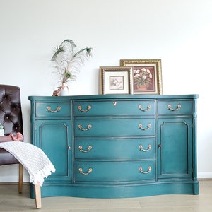 Teal sale buffet cabinet