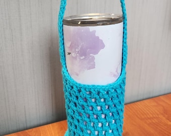 Faltbarer Getränkehalter|Häkelmuster|Flaschenhalter|Kaffeehalter