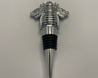 Bumblebee logo bottle stopper. Similar to a famous well known brand, Great looking bottle stopper for any occasion