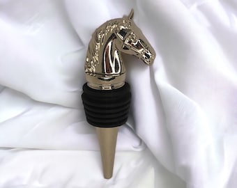 Horse's Head Wine Bottle Stopper, Perfect gift for any horse lovers or equestrian lovers