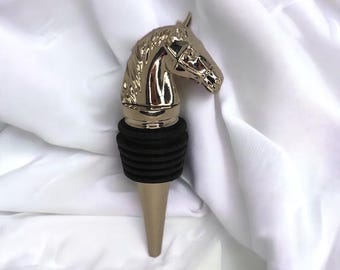 Tappo per bottiglia di vino a forma di testa di cavallo, regalo per amanti dei cavalli, regalo equestre, regalo per amanti del vino, regalo per appassionati di equitazione