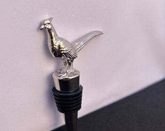 Pheasant Perfection! Elevate Your Pour with Our Regal Pheasant Wine Stopper #WineLoverEssentials #WineBottleStopper