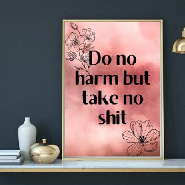 Do no harm, but take no wall print