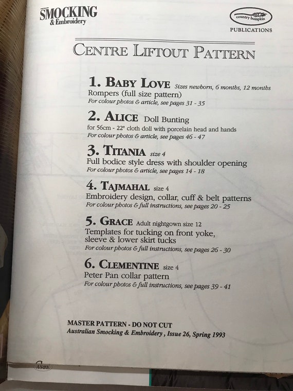 Australian Smocking and Embroidery Magazine Issue 26 - Out of