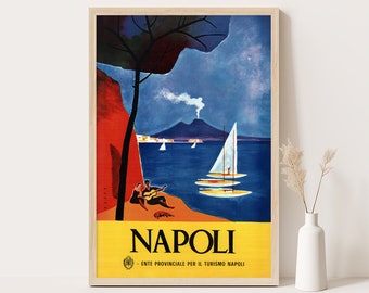 1960 年代 ヨーロッパ レトロ アート 装飾 ヴィンテージ ナポリ