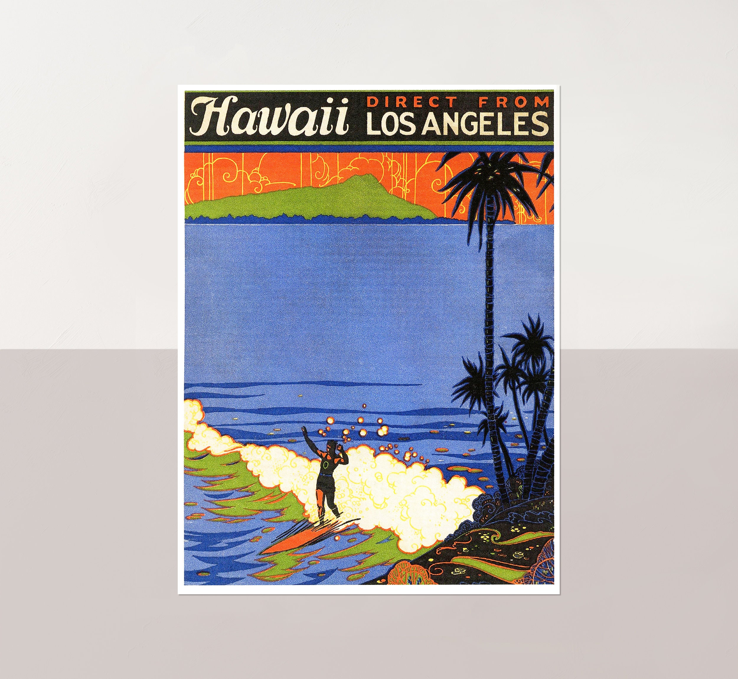 Hawaii Travel Poster - Etsy