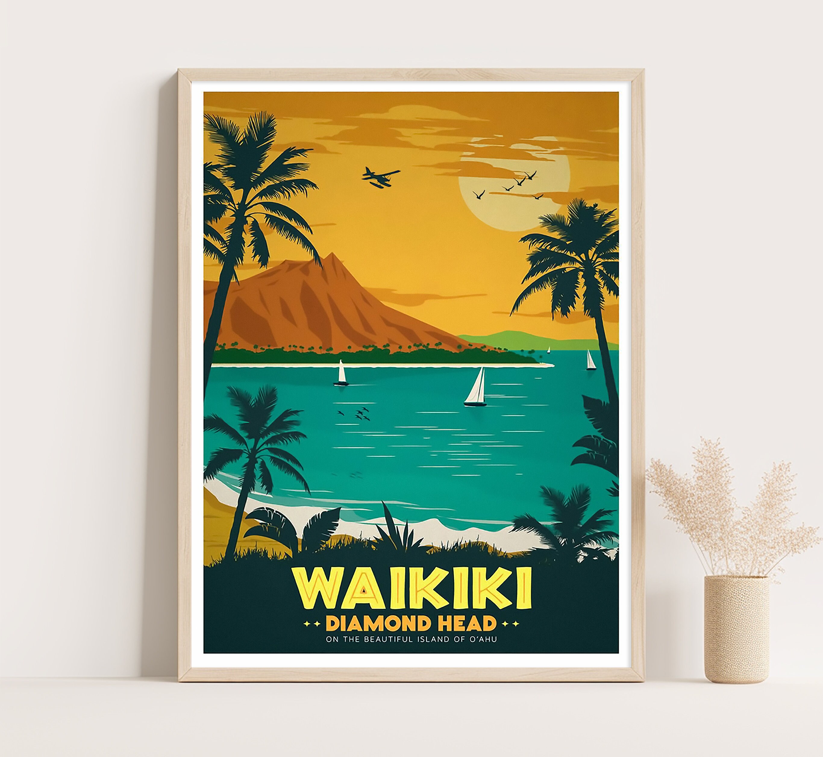 Vintage Diamond Head Hawaii - Etsy