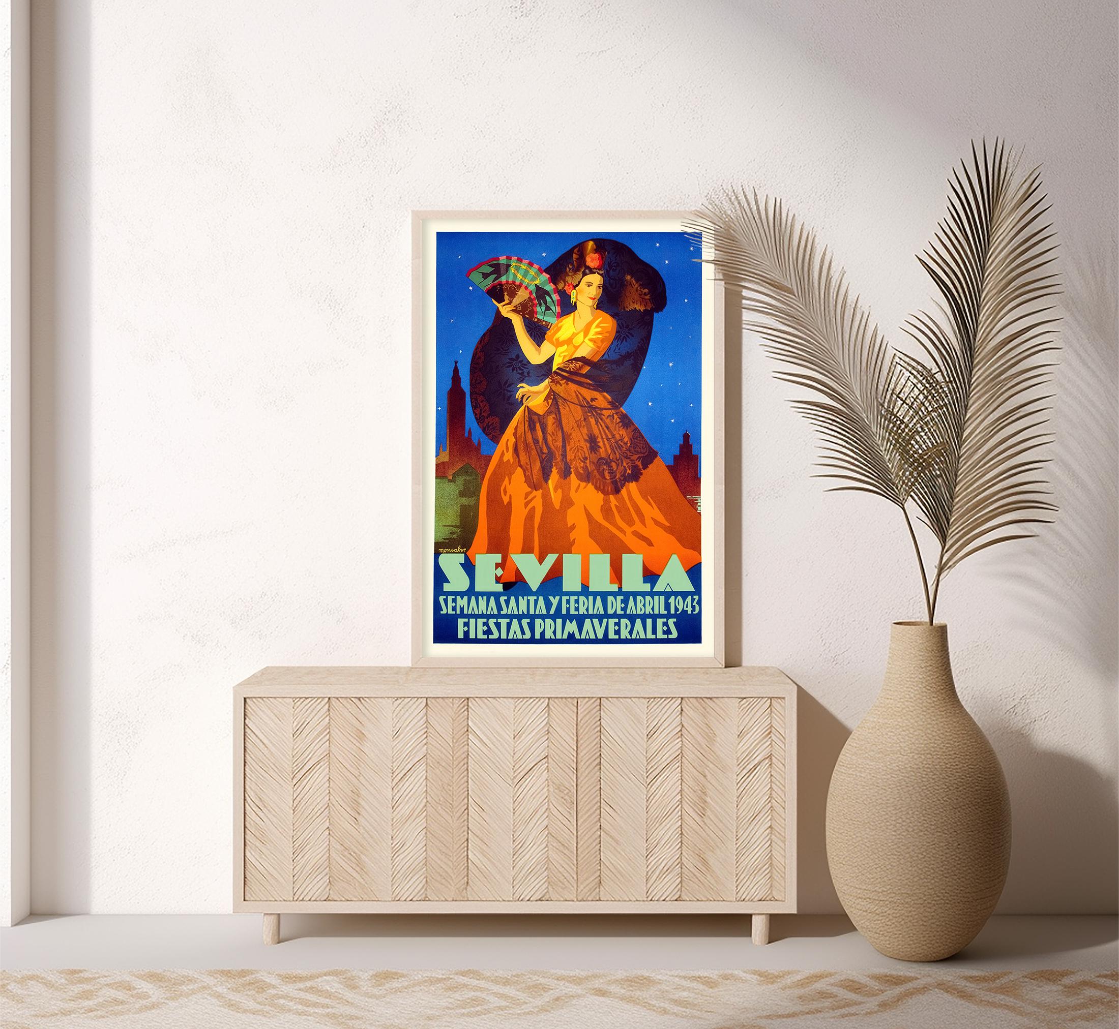 coration Poster.Wall Art.Home room.1958 Fiesta de