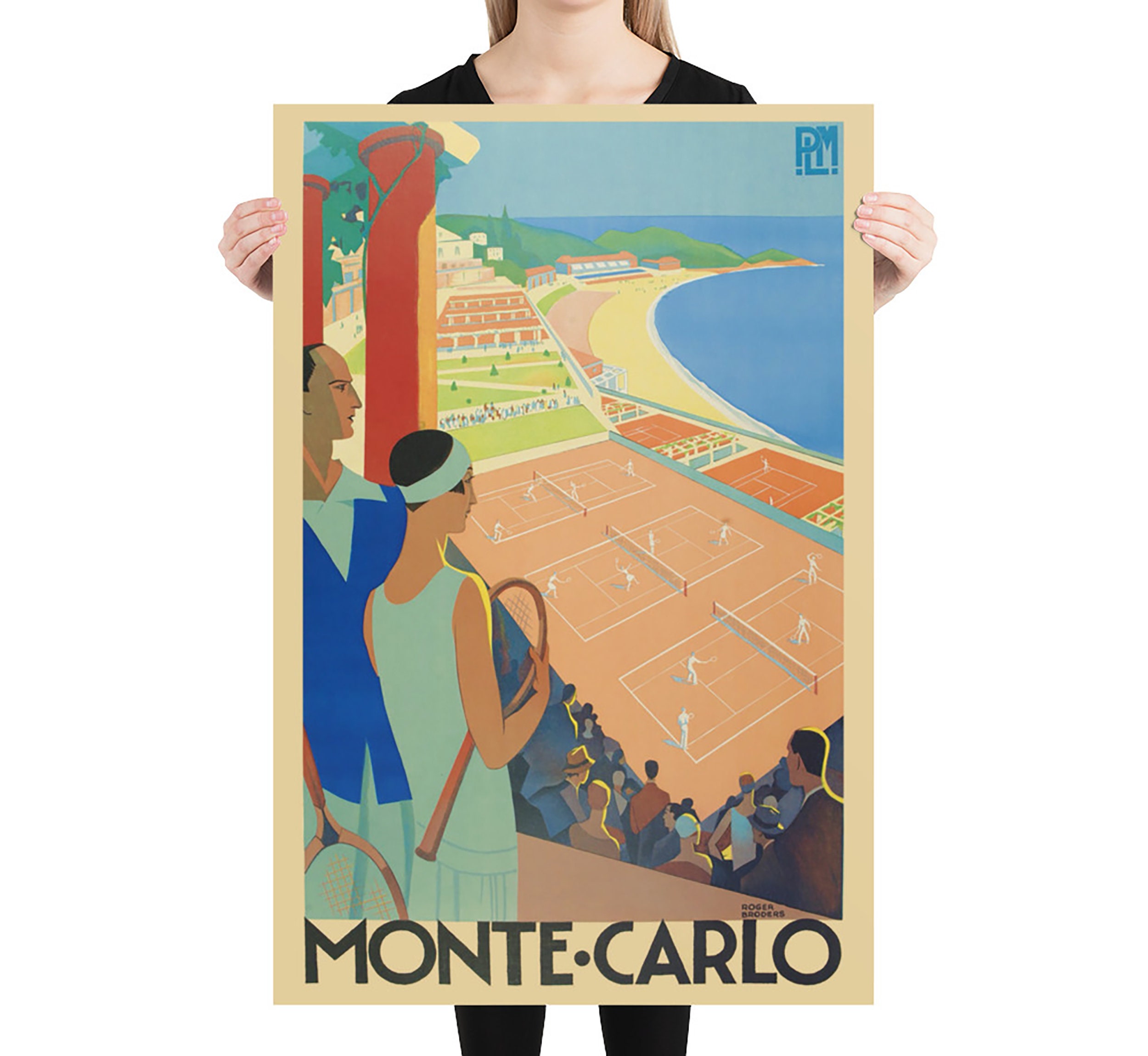 Monaco Monte Carlo Tennis Courts Vintage Travel Poster Extra Etsy Monaco Monte Carlo Tennis Courts Vintage Travel Poster Extra Etsy