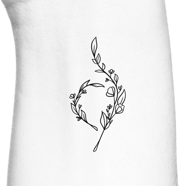 Eating Disorder Awareness and Recovery Wildflowers Symbol / NEDA Recovery Tattoo / Self Love Tattoo / Wildflower Florals Feminine Rib Tattoo