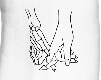 Skeleton Hand Tattoo Etsy Skeleton Hand Tattoo Etsy