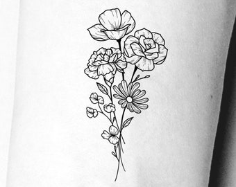 Feminine Tattoo Etsy