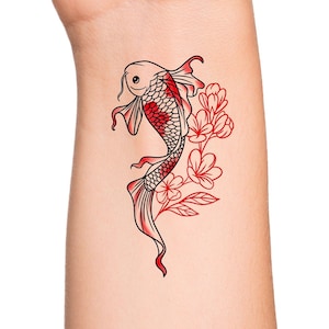 Temporary Tattoo Fish 