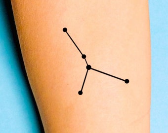 Cancer Zodiac Constellation Temporary Tattoo