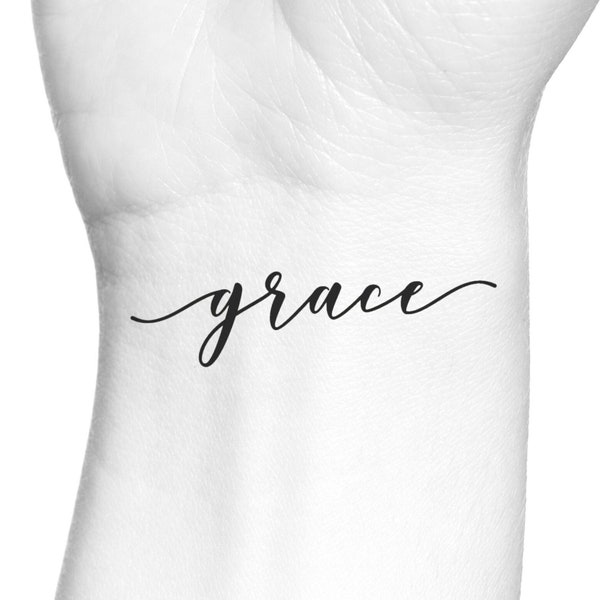 Grace Tattoo Etsy