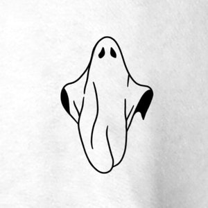 Ghost Temporary Tattoo / Halloween Spooky Ghost Outline / Witchy Horror Fake Temp Tattoo