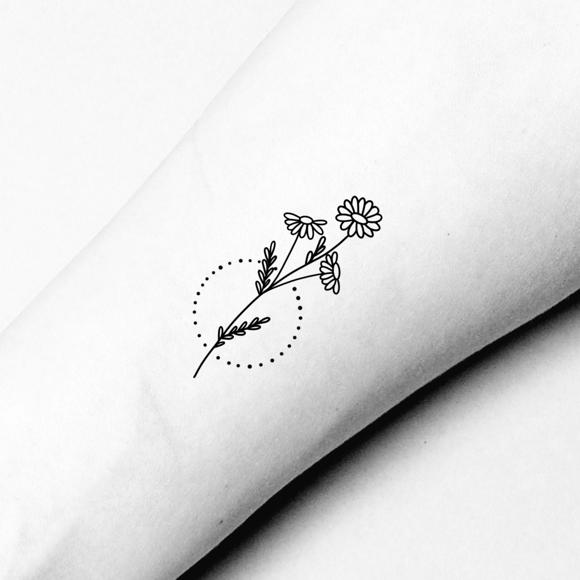 Daisy Wildflower Temporary Tattoo / Daisies Floral Wrist - Etsy Daisy Wildflower Temporary Tattoo / Daisies Floral Wrist - Etsy